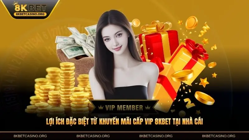 Lợi ích đặc biệt từ khuyến mãi cấp Vip 8KBET tại nhà cái
