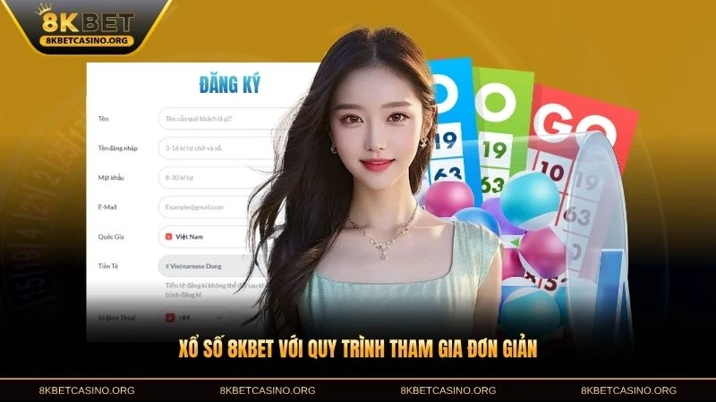Xổ số 8KBET với quy trình tham gia đơn giản
